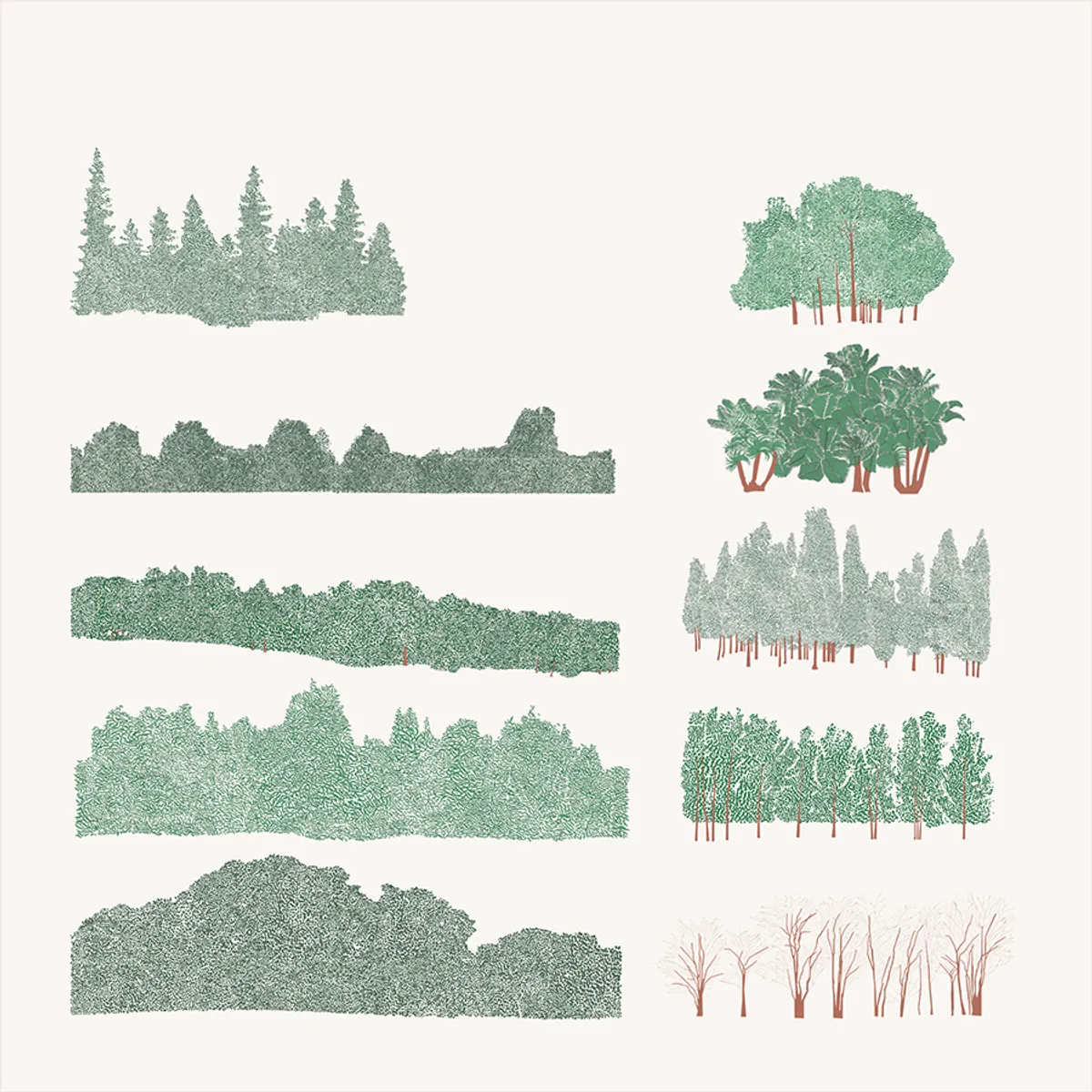 Background Tree lines Color