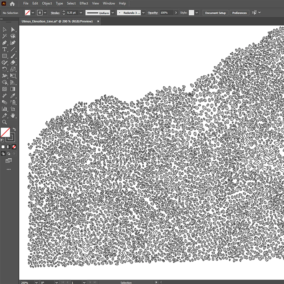 Background Tree lines zoom