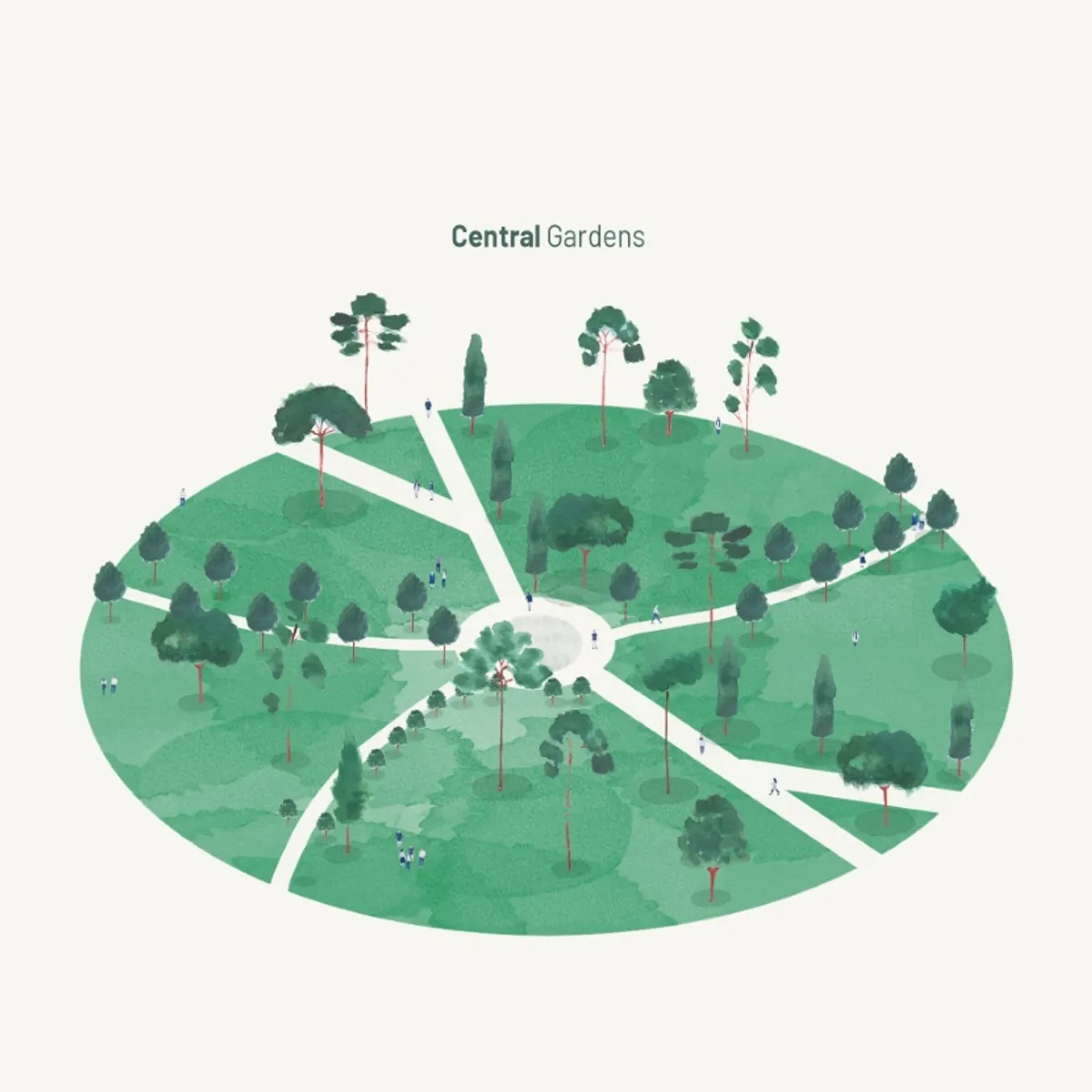 Casual Watercolor People Scene