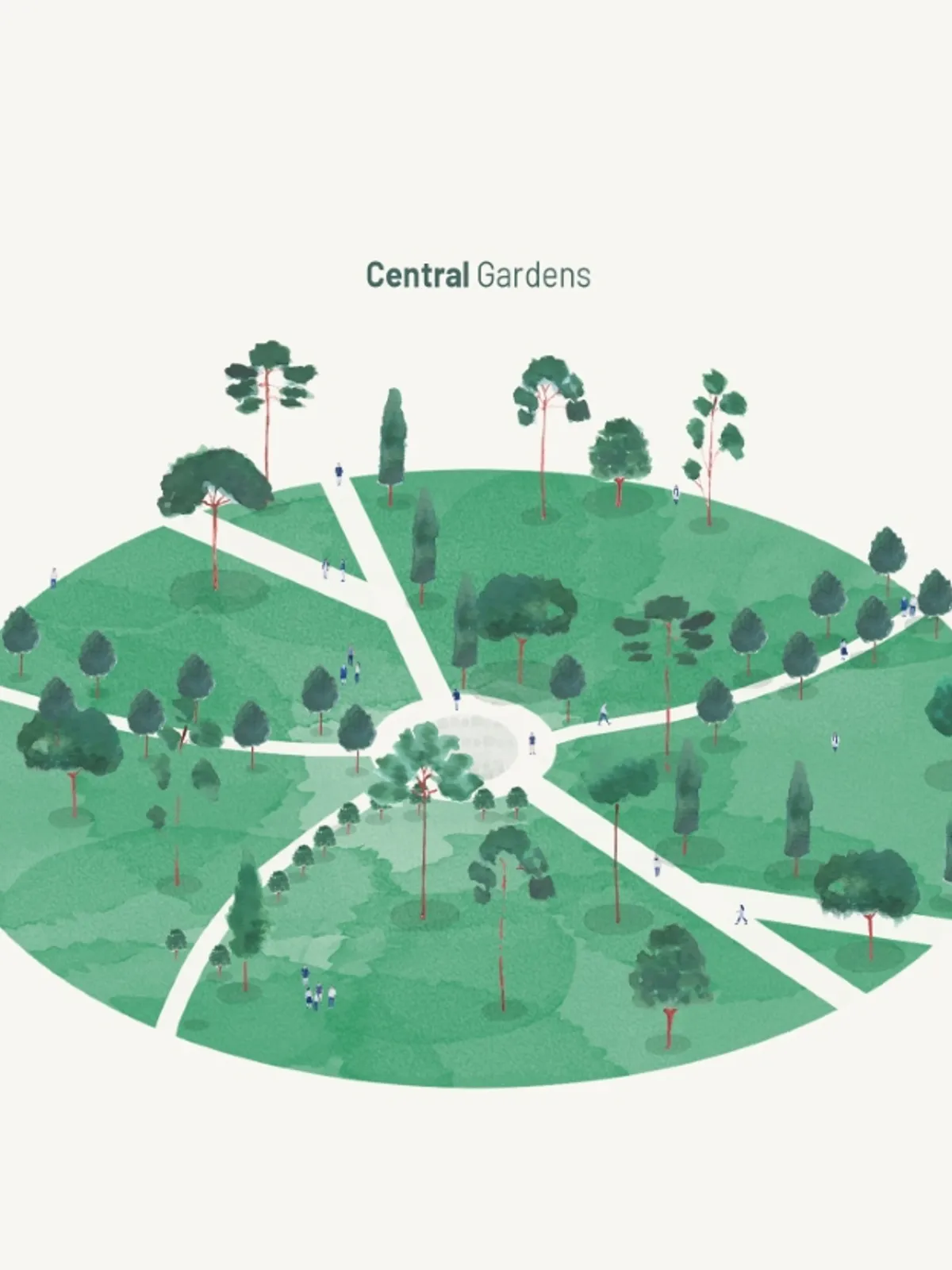 Casual Watercolor People Scene