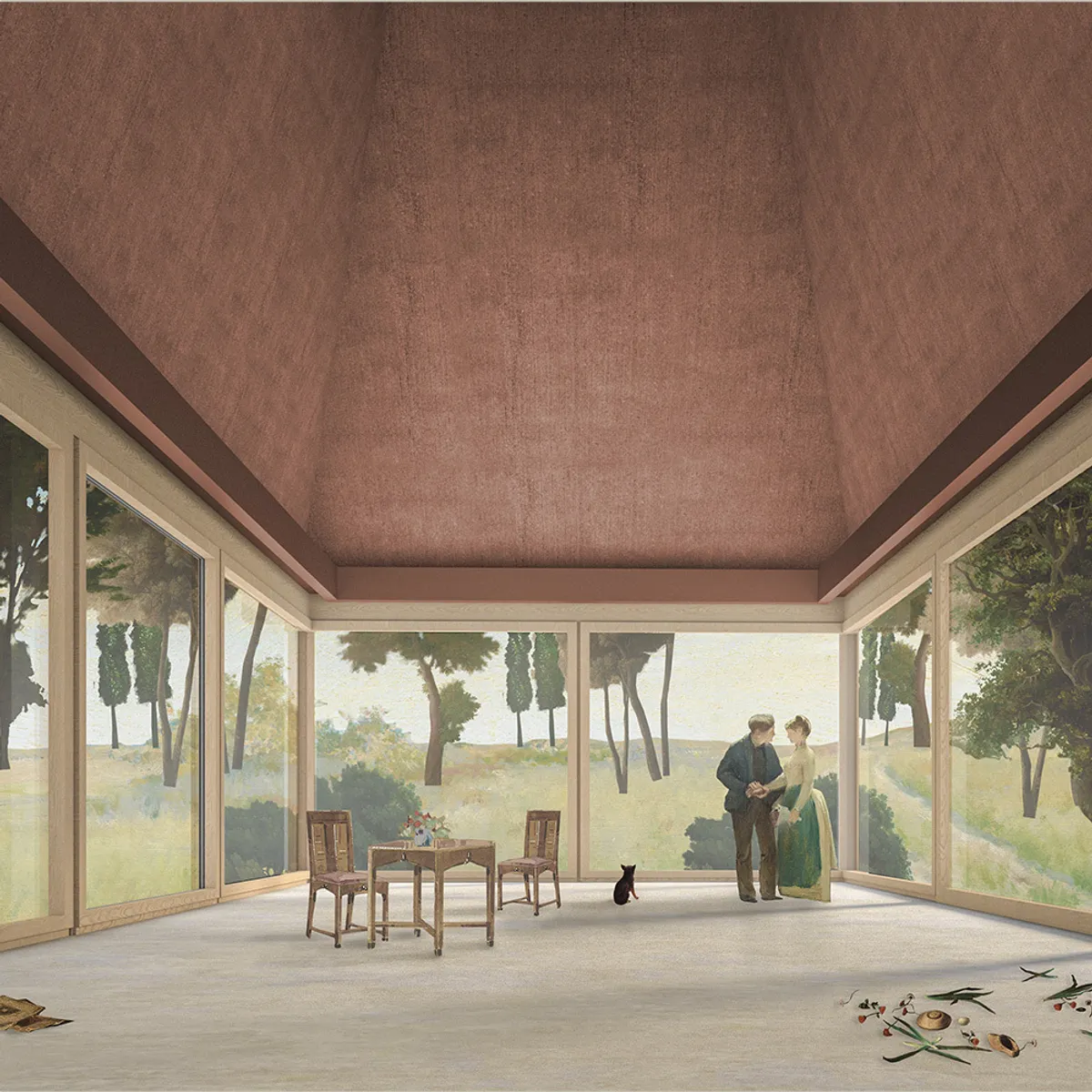 Collage Forest Cabin