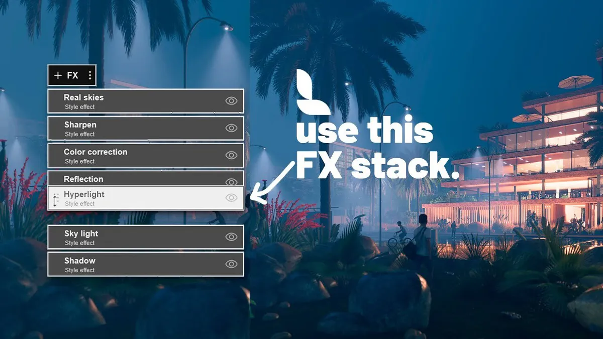Create IMPACTING renders a complete Lumion tutorial for beginners