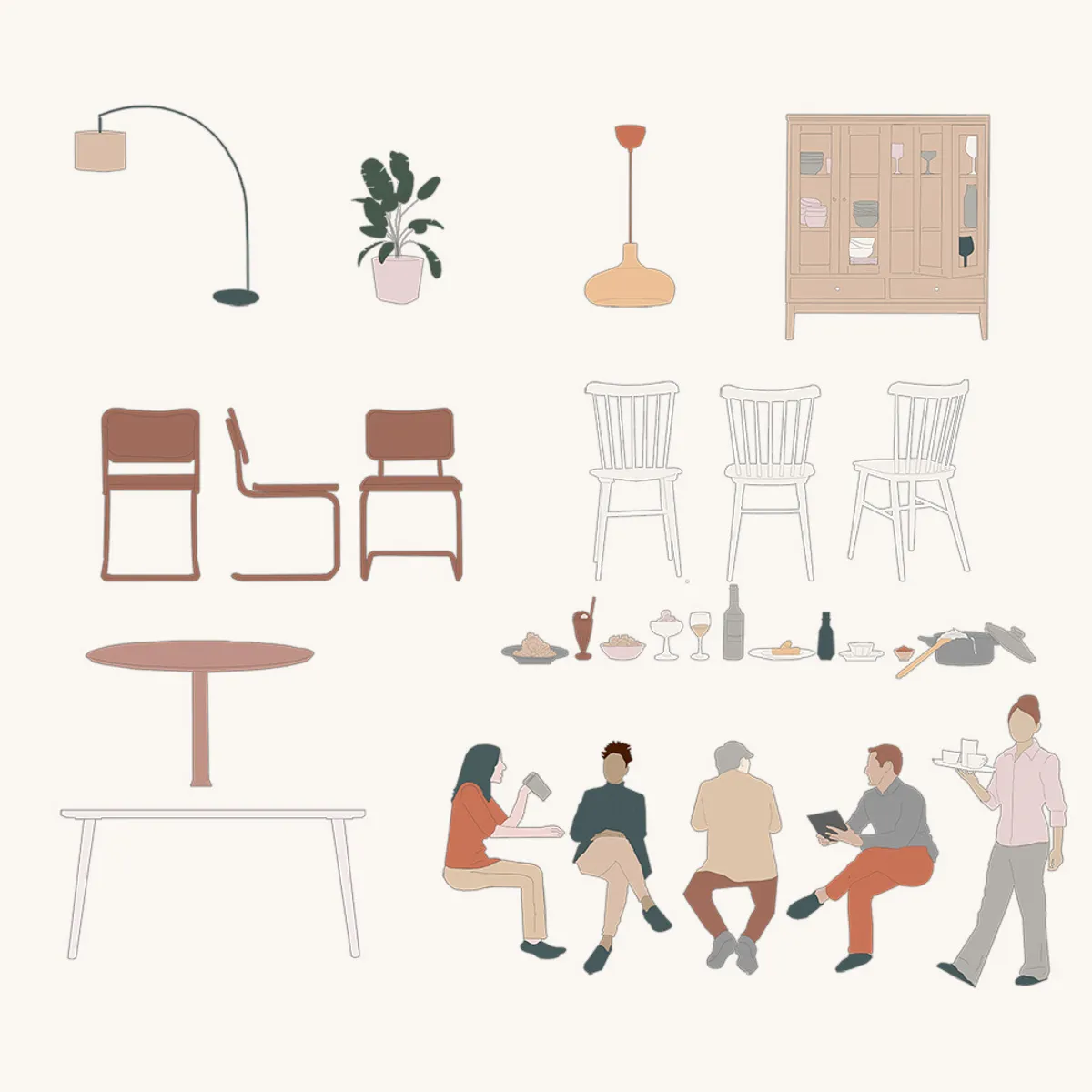 Dining Room Elevation Color