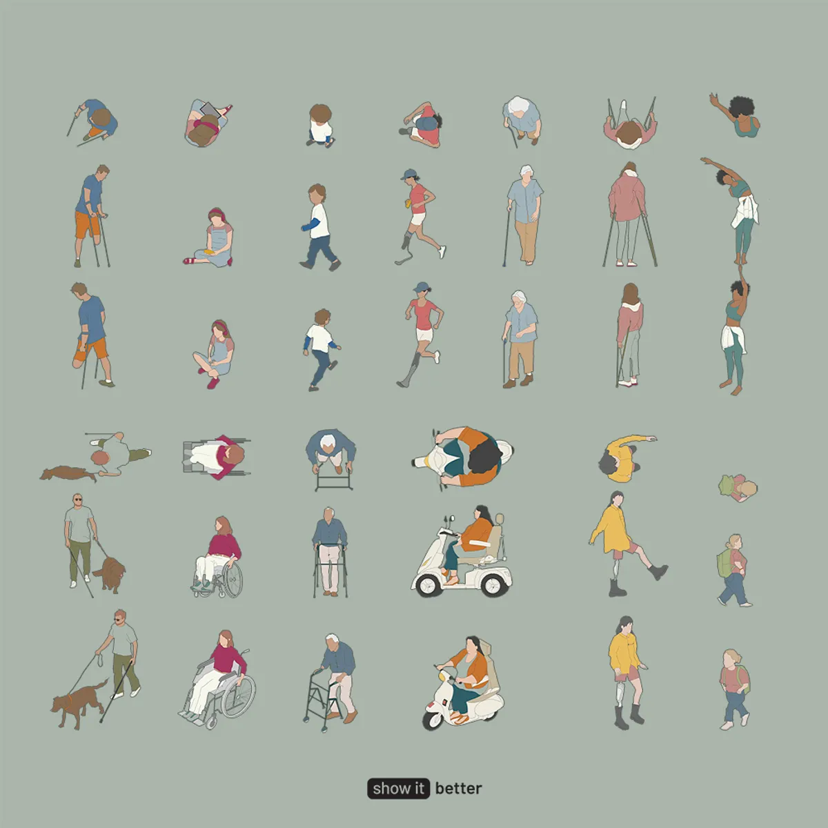 Disabled people color