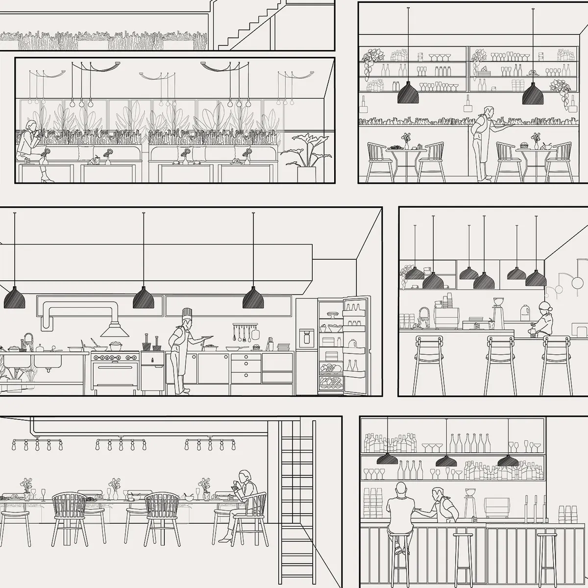 Restaurant Minimal Elevation Scene 3