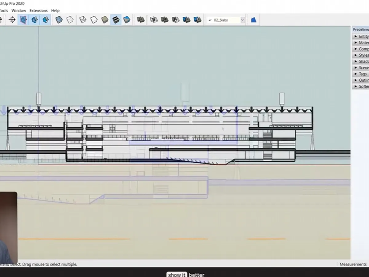 Section in sketchup 2