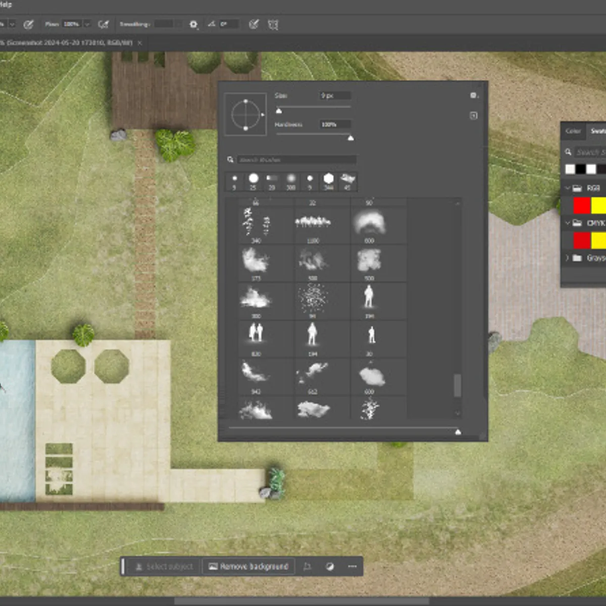 Site plan photoshop brushes