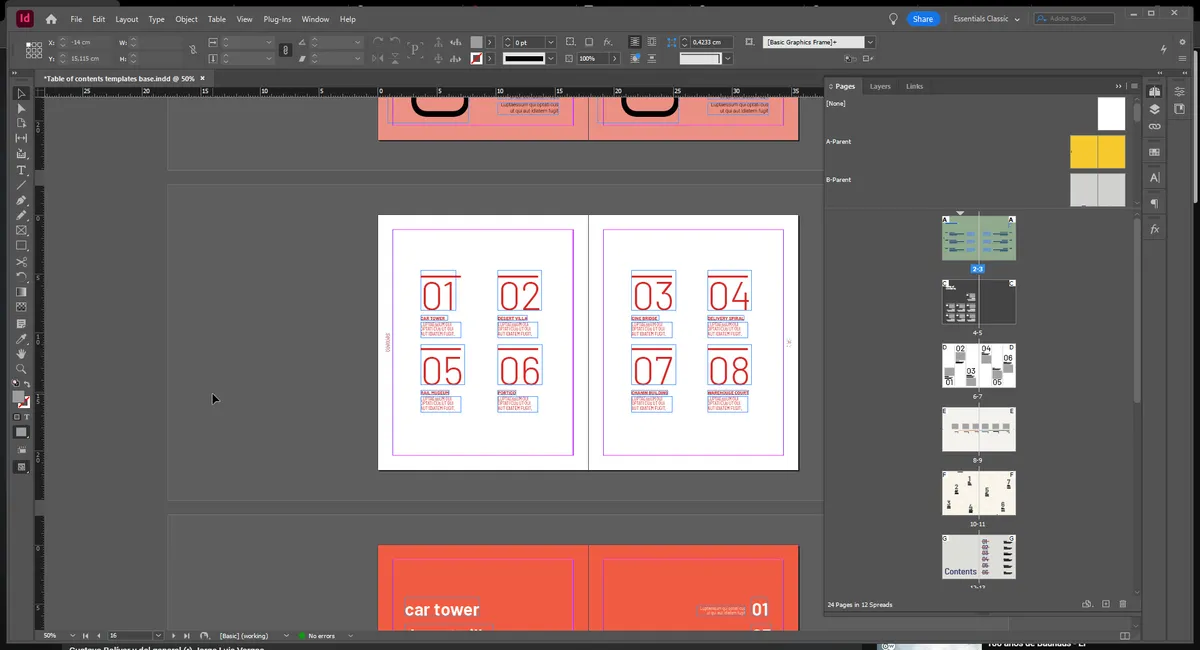 Table of Contents Templates 3