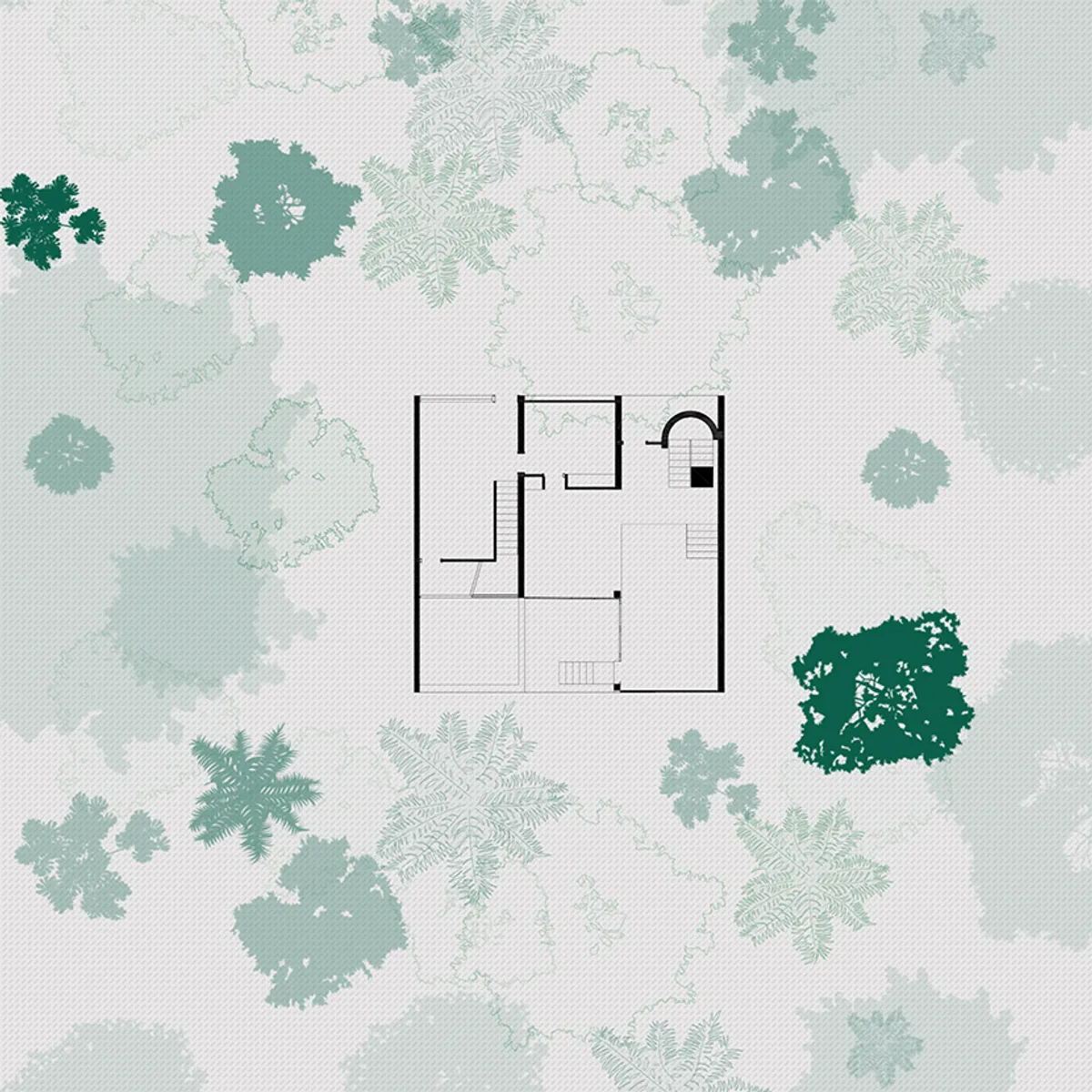 Tropical Tree Brushes Example Scene