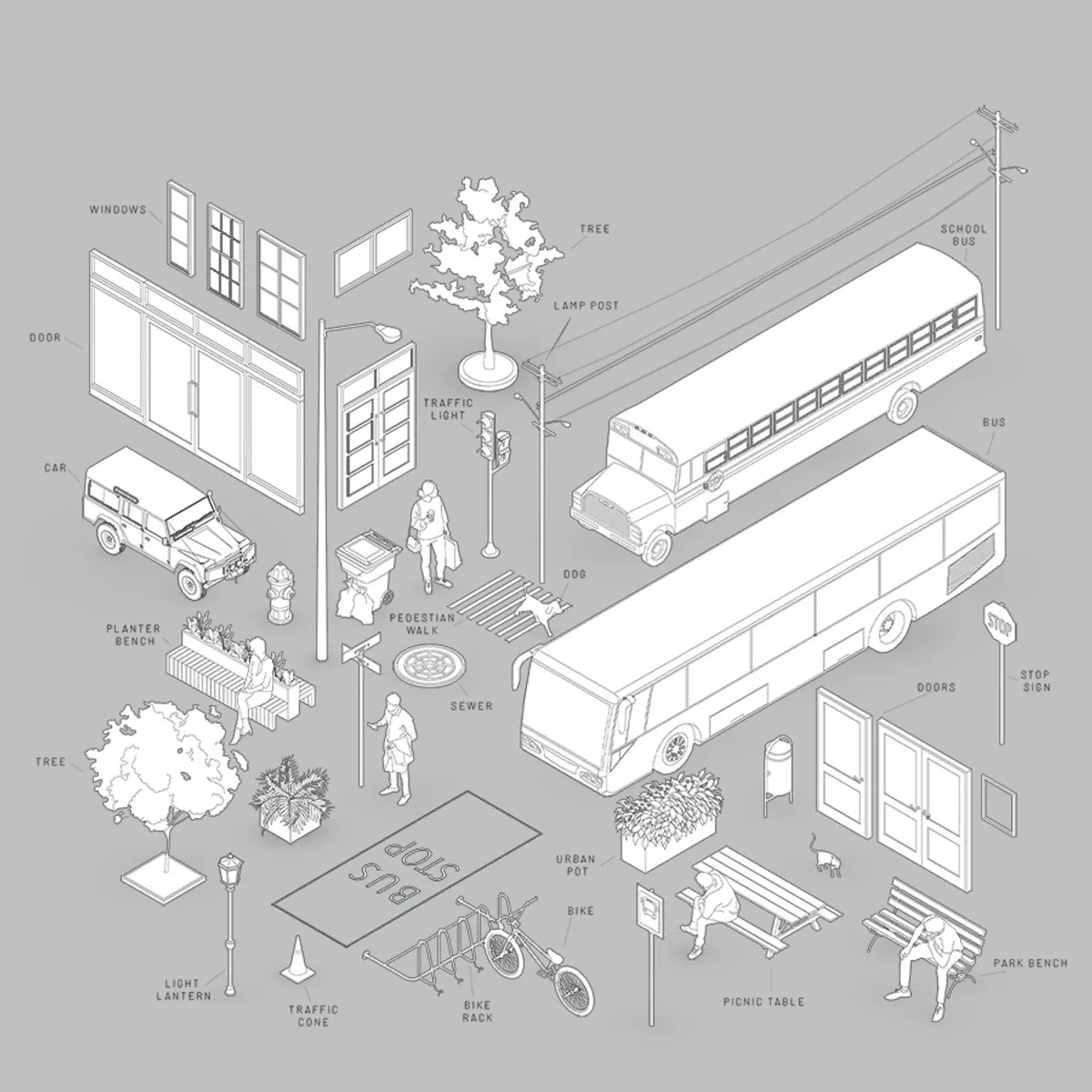 Urban Minimal Isometric line