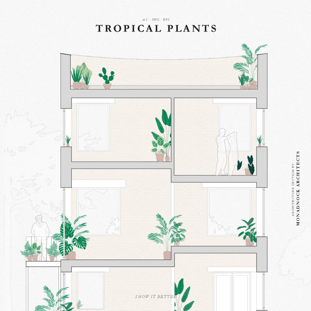Scene Tropical Plants